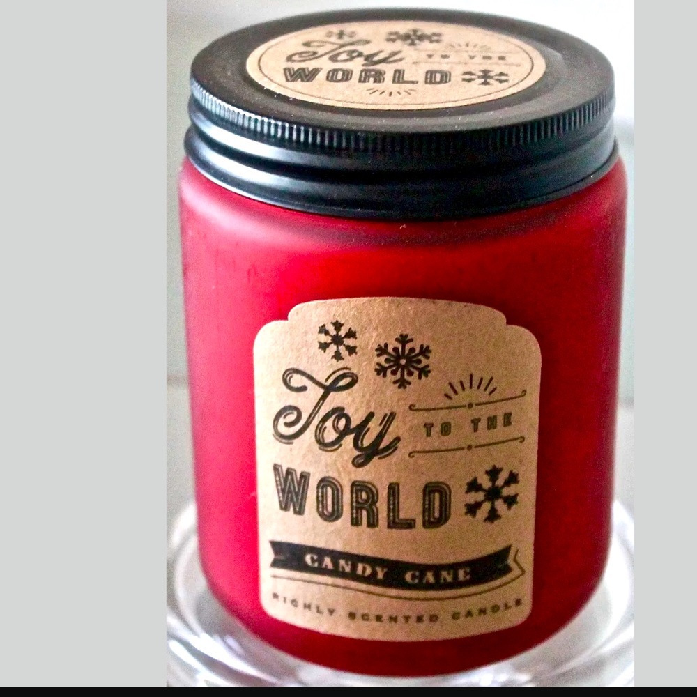 DW HOME CANDLE CANDY CANE JOY TO THE WORLD SCENTED NEW